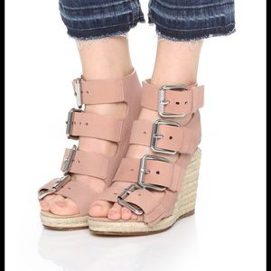 Alexander Wang Buckle Espadrille Wedges